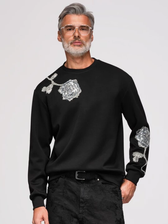 Foto van product Ombre Sweatshirt zwart / wit