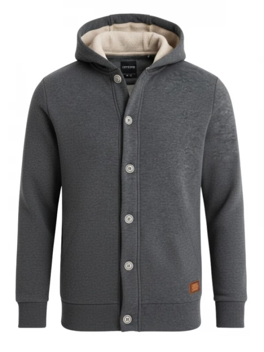 Foto van product Ombre Sweatvest 'OM-SSZP-0186' donkergrijs