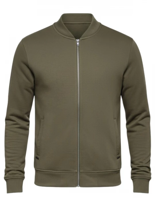 Foto van product Ombre Sweatvest 'OM-SSZP-0215' kaki