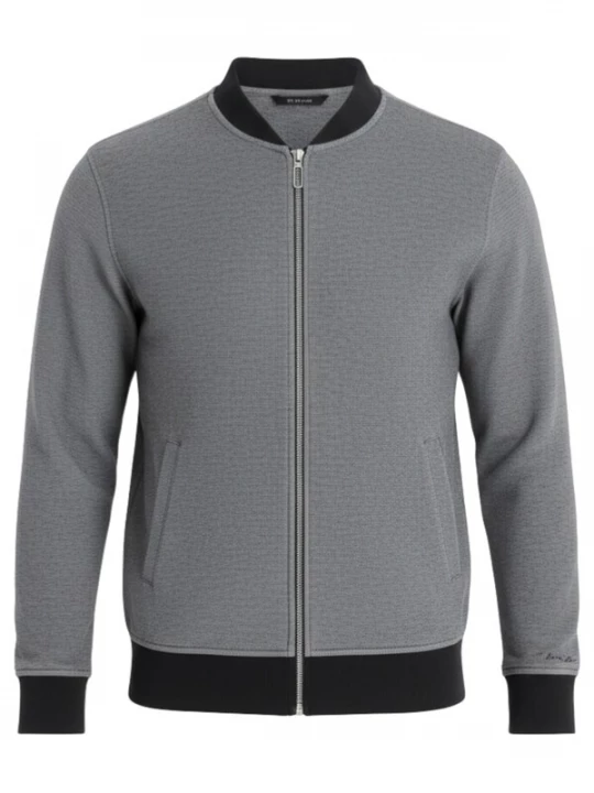 Foto van product Ombre Sweatvest 'OM-SSZP-0238' grijs / zwart