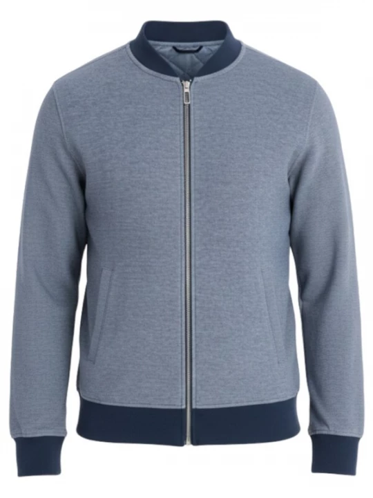 Foto van product Ombre Sweatvest 'OM-SSZP-0238' opaal / donkerblauw