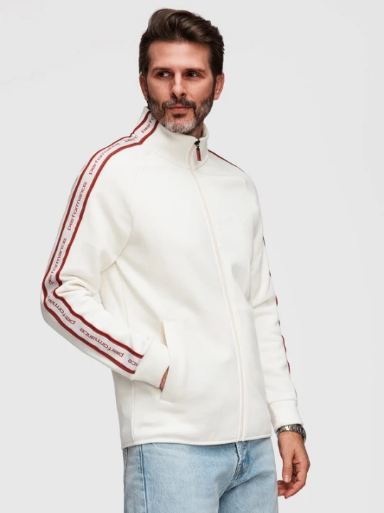Foto van product Ombre Sweatvest rood / wit