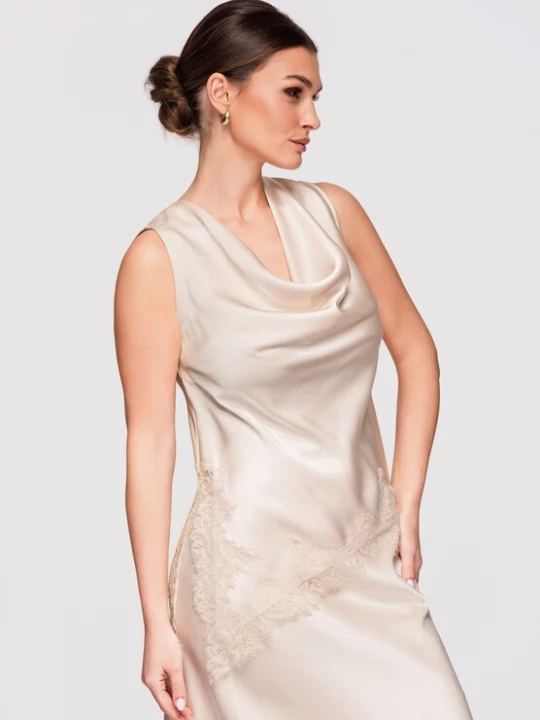 Foto van product Ombre Top 'Satynowa' lichtbeige