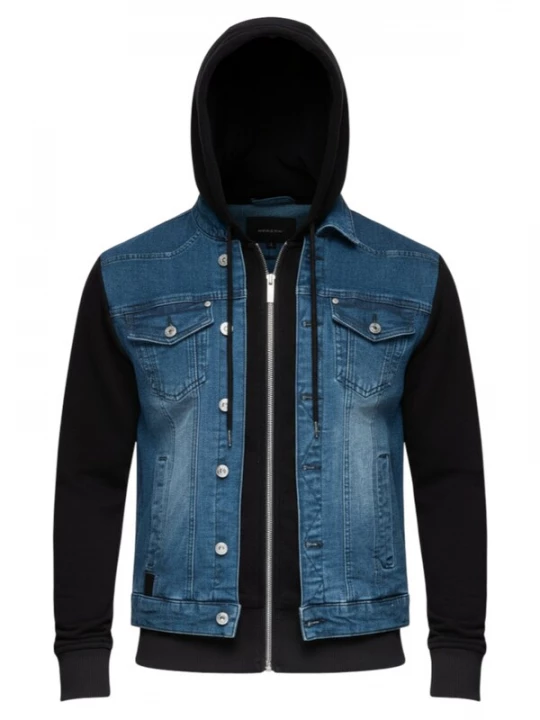 Foto van product Ombre Tussenjas blauw denim / zwart