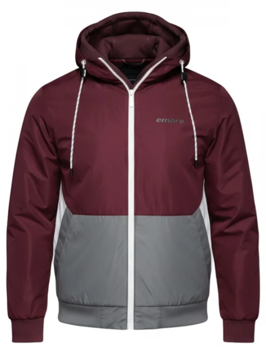 Foto van product Ombre Tussenjas 'Om-Janp-0242' grijs / bordeaux