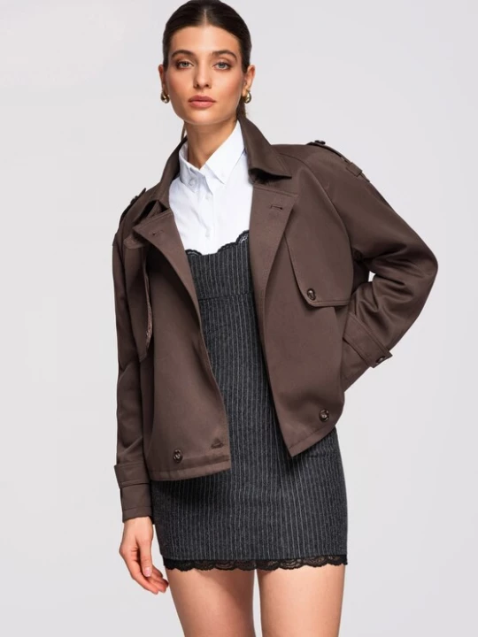 Foto van product Ombre Tussenjas 'OW-JANP-0120' chocoladebruin