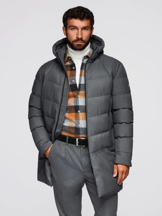 Foto van product Ombre Winterjas grijs