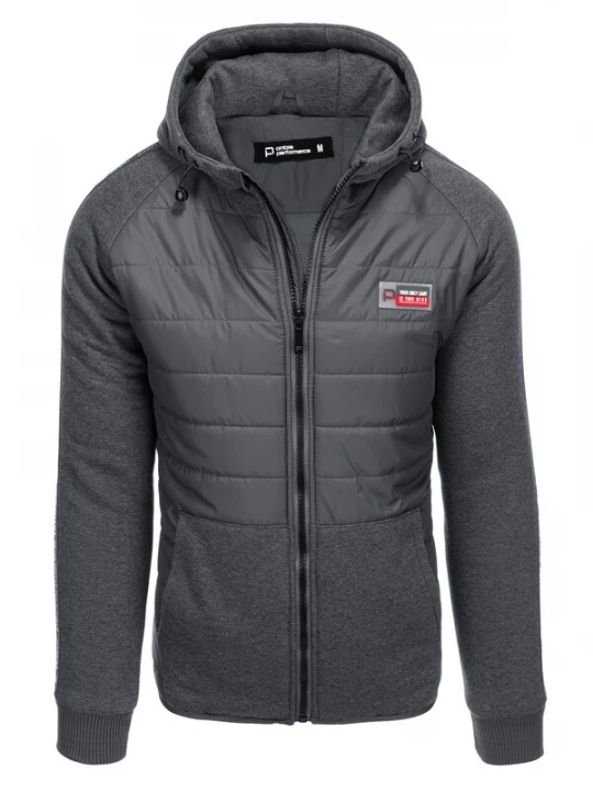 Foto van product Ombre Winterjas grijs / rood