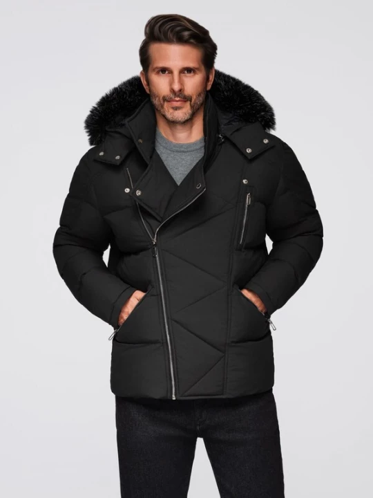 Foto van product Ombre Winterjas 'OM-JAHP-0252' zwart