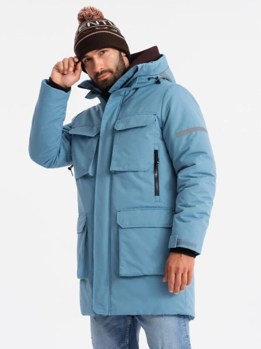 Foto van product Ombre Winterjas 'OM-Jalj-0169' hemelsblauw