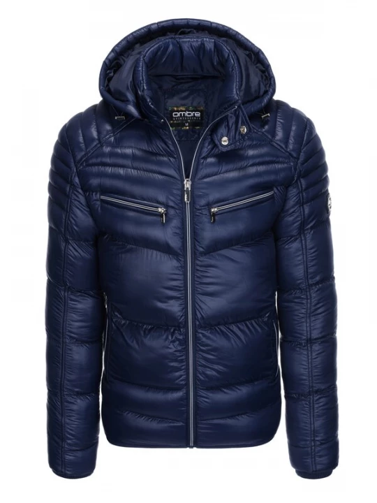 Foto van product Ombre Winterjas 'Quintessence' donkerblauw