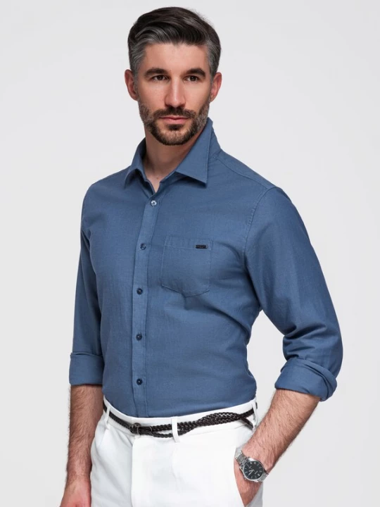 Foto van product Ombre Zakelijk overhemd blauw