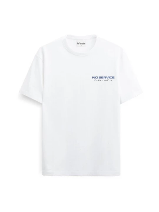 Foto van product On Vacation Shirt 'No Service' lichtblauw / grafiet / zwart / wit