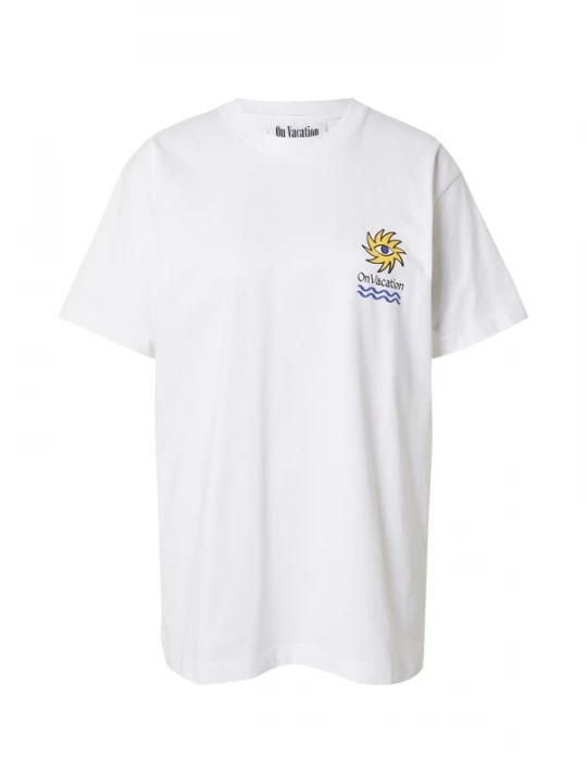 Foto van product On Vacation Shirt 'Sun Eye' blauw / geel / zwart / wit