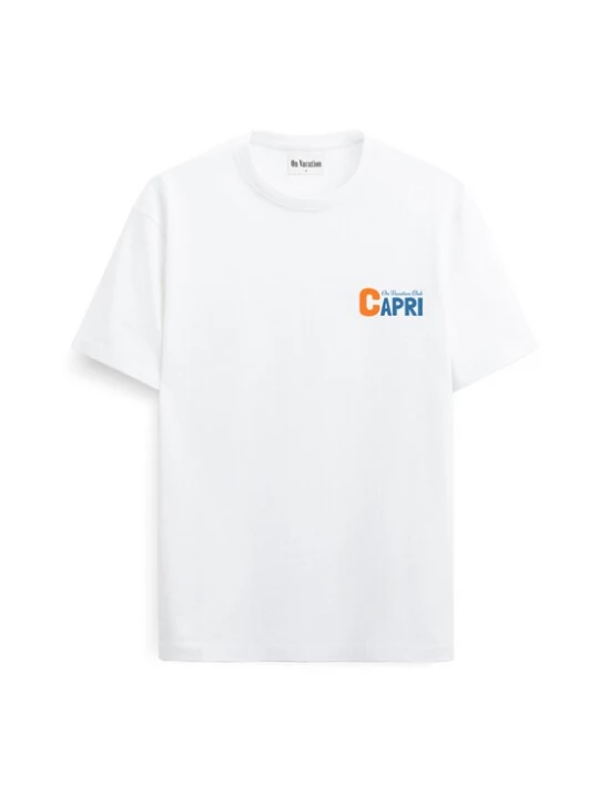 Foto van product On Vacation Shirt 'Taste Of Capri' blauw / geel / oranje / wit