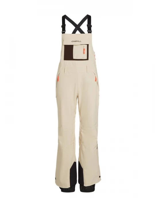 Foto van product O'NEILL Outdoorbroek 'FWC'Peak Bib' beige / oranje / zwart