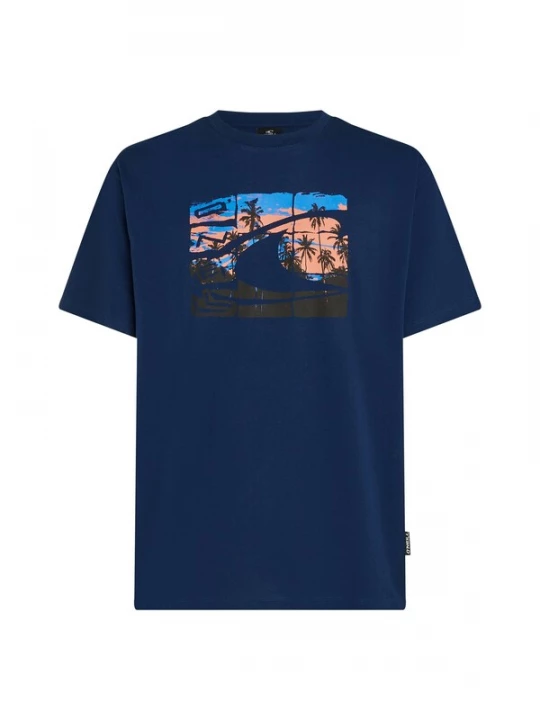 Foto van product O'NEILL Shirt blauw / donkerblauw / abrikoos / zwart