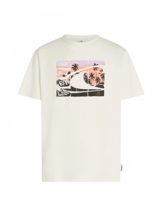 Foto van product O'NEILL Shirt lavendel / abrikoos / zwart / wit
