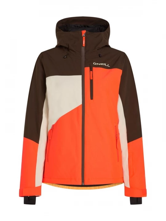 Foto van product O'NEILL Sportjas 'Fwc'Cruz Triple' donkerbruin / oranje / wit