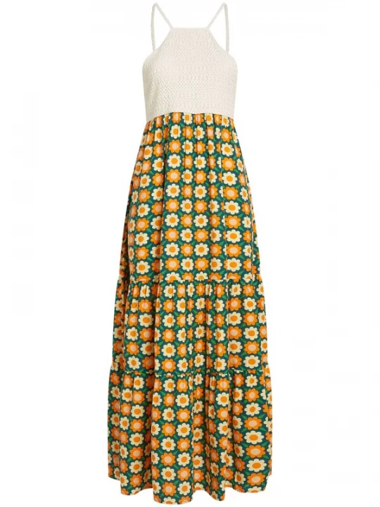 Foto van product O'NEILL Zomerjurk beige / groen / donkergroen / oranje