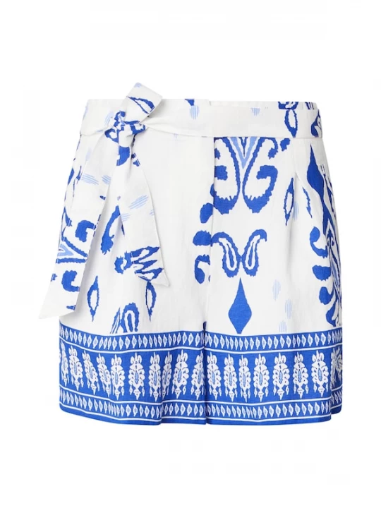 Foto van product ONLY Bandplooibroek 'ONLMORRISON' royal blue / koningsblauw / wit