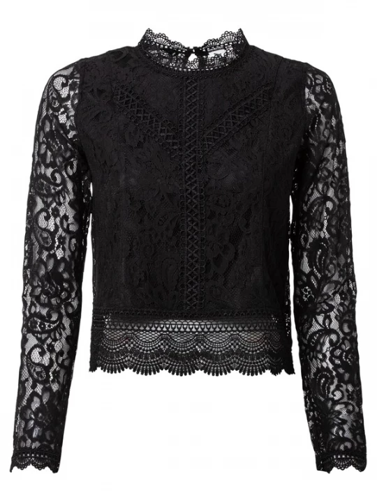 Foto van product ONLY Blouse 'NEW KARO' zwart