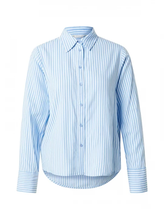 Foto van product ONLY Blouse 'ONLBerit' lichtblauw / wit