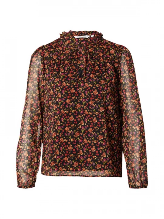 Foto van product ONLY Blouse 'ONLDITSY' lila / oranje / lichtrood / zwart