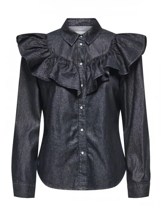 Foto van product ONLY Blouse 'ONLINDIGO' black denim