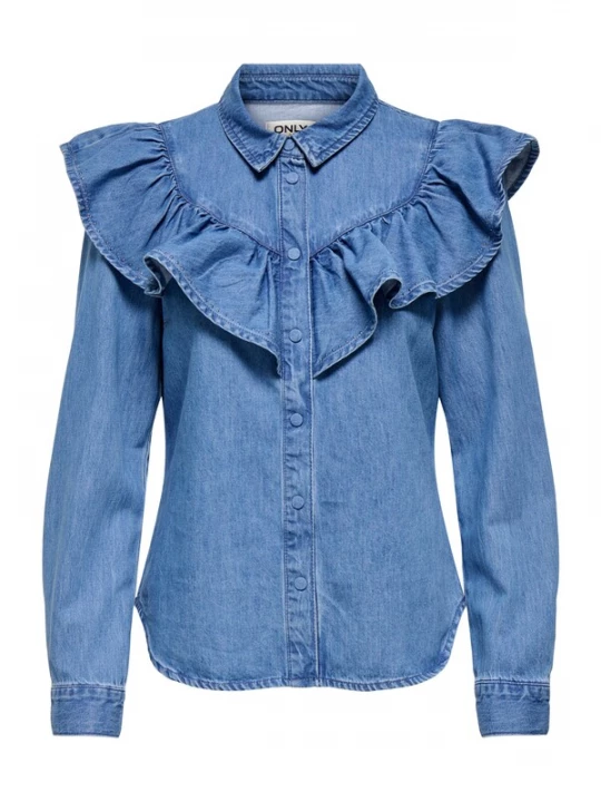 Foto van product ONLY Blouse 'ONLINDIGO' blauw denim