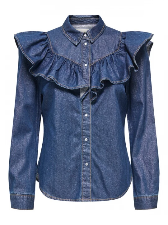 Foto van product ONLY Blouse 'ONLINDIGO' blauw denim