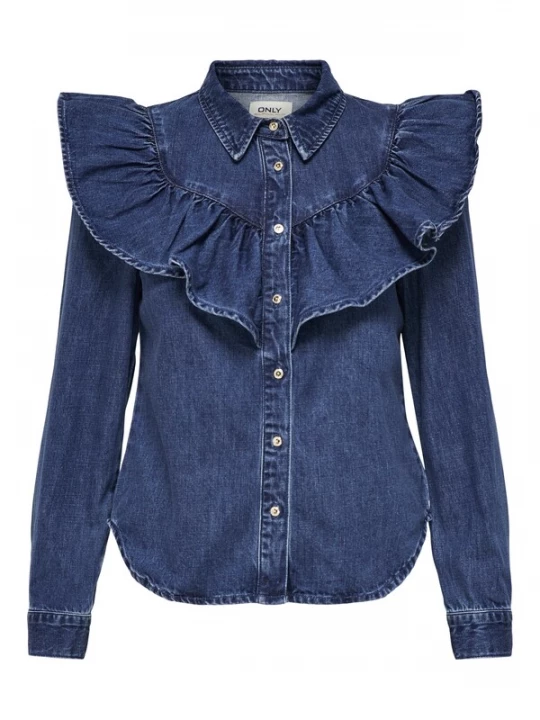 Foto van product ONLY Blouse 'ONLIndigo' blauw denim