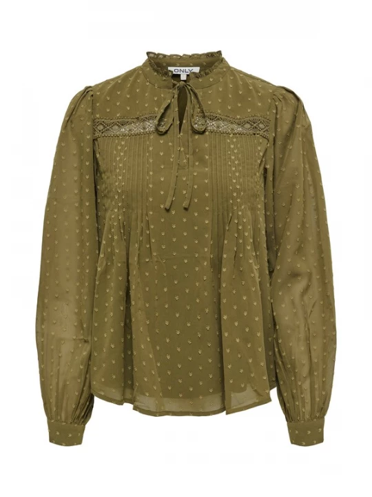 Foto van product ONLY Blouse 'ONLMadonna' olijfgroen