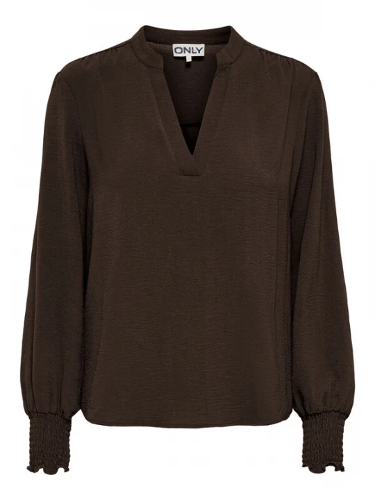 Foto van product ONLY Blouse 'ONLMette' donkerbruin