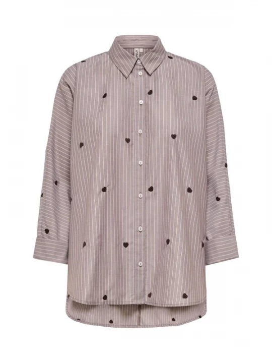Foto van product ONLY Blouse 'ONLNew Lina Grace' bruin / zwart / wit