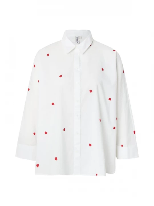 Foto van product ONLY Blouse 'ONLNew Lina' rood / wit