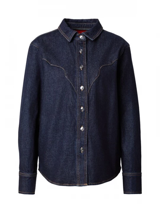 Foto van product ONLY Blouse 'ONLPICCADILLY' donkerblauw