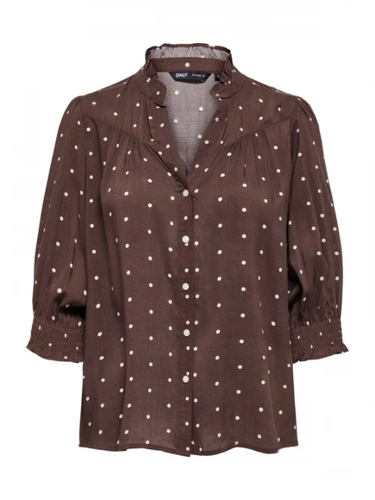 Foto van product ONLY Blouse 'ONLRAYA' donkerrood / wit
