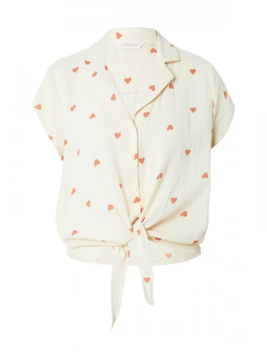 Foto van product ONLY Blouse 'ONLTHYRA' beige / rood