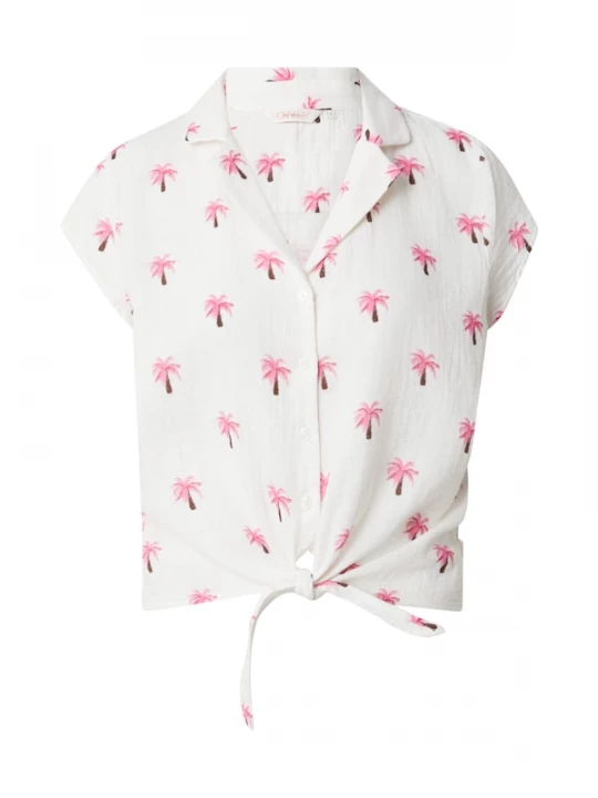 Foto van product ONLY Blouse 'ONLTHYRA' bruin / pink / wit