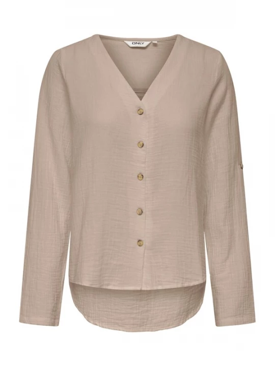 Foto van product ONLY Blouse 'ONLThyra' donkerbeige