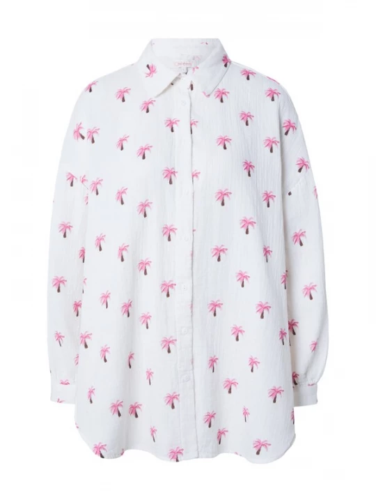 Foto van product ONLY Blouse 'ONLTHYRA' rosa / wit