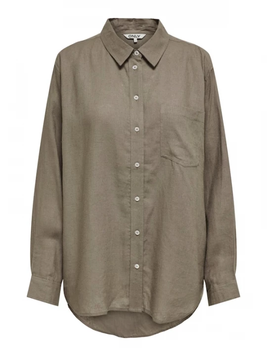 Foto van product ONLY Blouse 'ONLTokyo' chocoladebruin