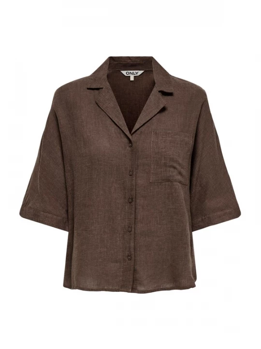 Foto van product ONLY Blouse 'ONLTokyo' chocoladebruin