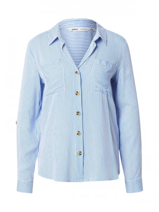 Foto van product ONLY Blouse 'ONLYASMIN' blauw / wit