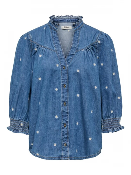 Foto van product ONLY Blouse 'Raya' blauw denim