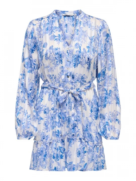 Foto van product ONLY Blousejurk 'ONLAvery' lichtblauw / donkerblauw / wit