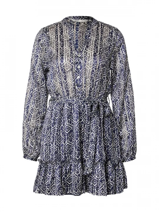 Foto van product ONLY Blousejurk 'ONLAvery' navy / wit
