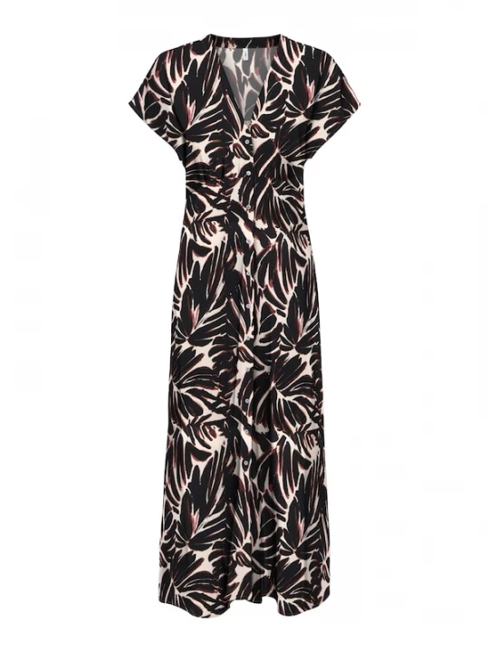 Foto van product ONLY Blousejurk 'ONLNOVA MOLLIE' bruin / zwart / wit