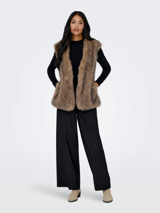 Foto van product ONLY Bodywarmer 'Dawn' bruin